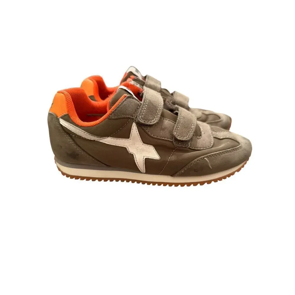 W6YZ Kids Khaki SAMOA VL Sneakers Shoes Size 1.5